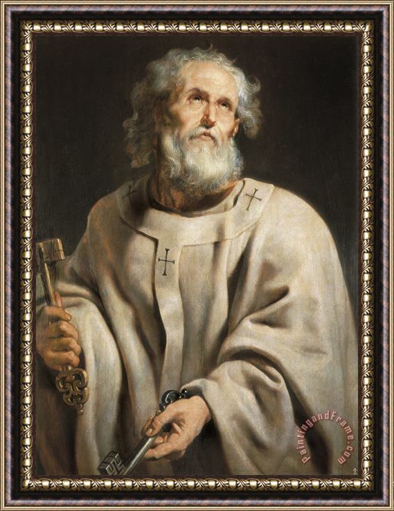 Peter Paul Rubens Saint Peter Framed Painting