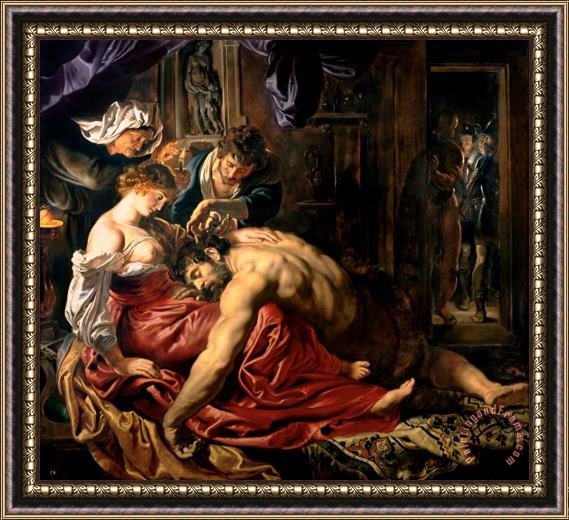 Peter Paul Rubens Samson and Delilah Framed Print