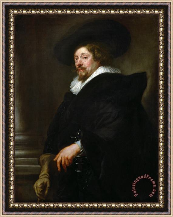 Peter Paul Rubens Self Portrait Framed Painting