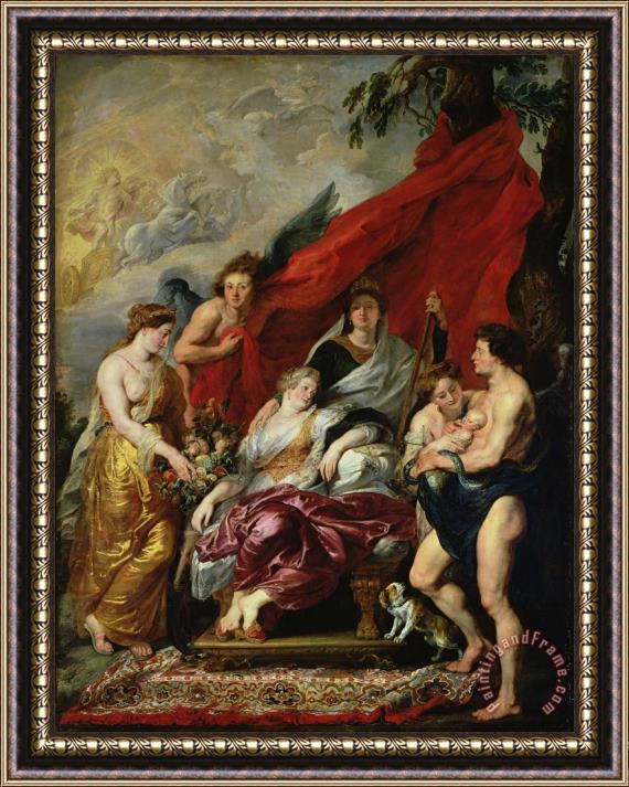 Peter Paul Rubens The Birth of Louis XIII (1601 43) at Fontainebleau, 27th September 1601, From The Medici Cycle Framed Print