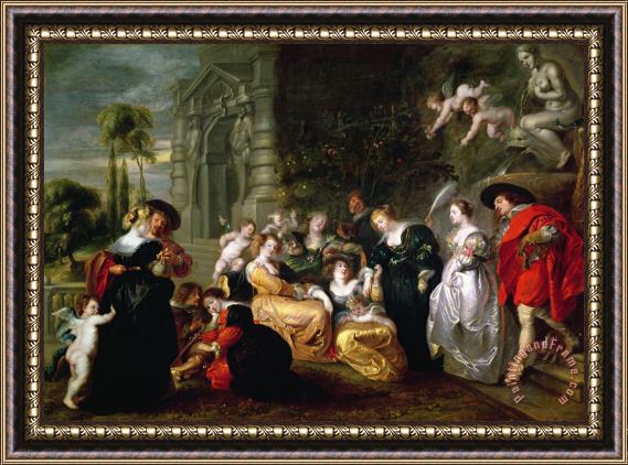 Peter Paul Rubens The Garden of Love Framed Painting