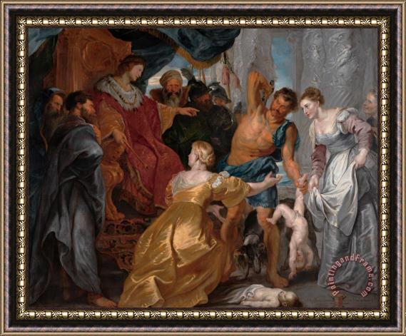 Peter Paul Rubens The Judgement of Solomon Framed Painting