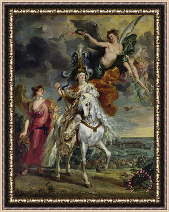 Peter Paul Rubens The Medici Cycle: The Triumph of Juliers, 1st September 1610 Framed Print
