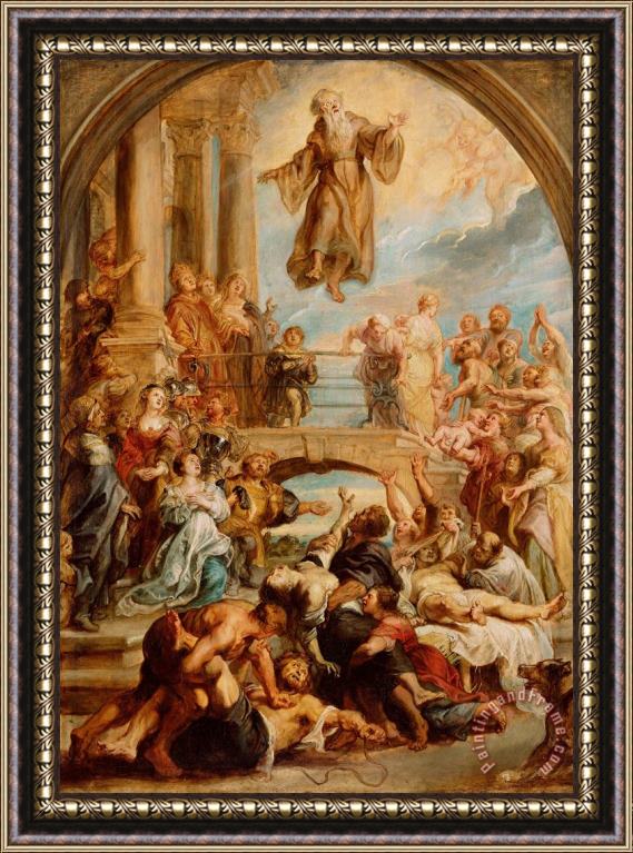 Peter Paul Rubens The Miracles of Saint Francis of Paola Framed Print