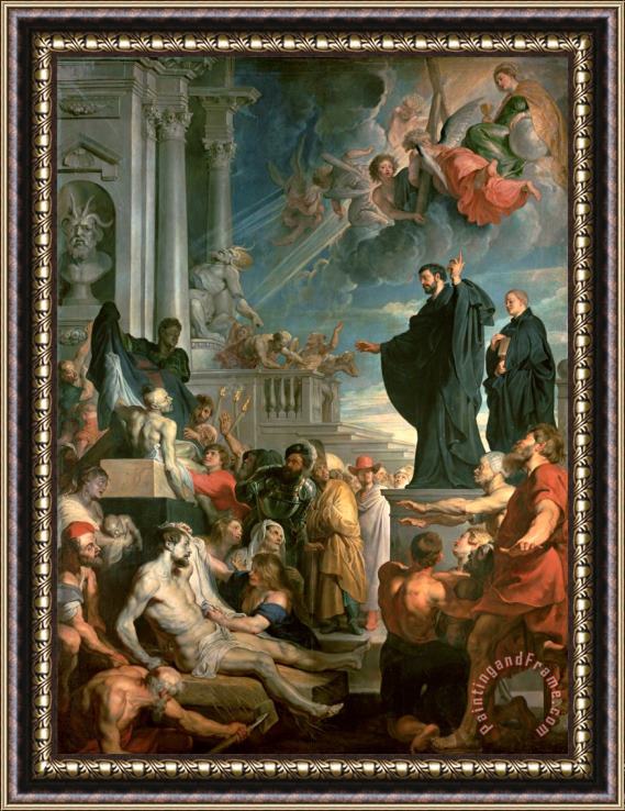 Peter Paul Rubens The Miracles of St. Francis Xavier Framed Painting