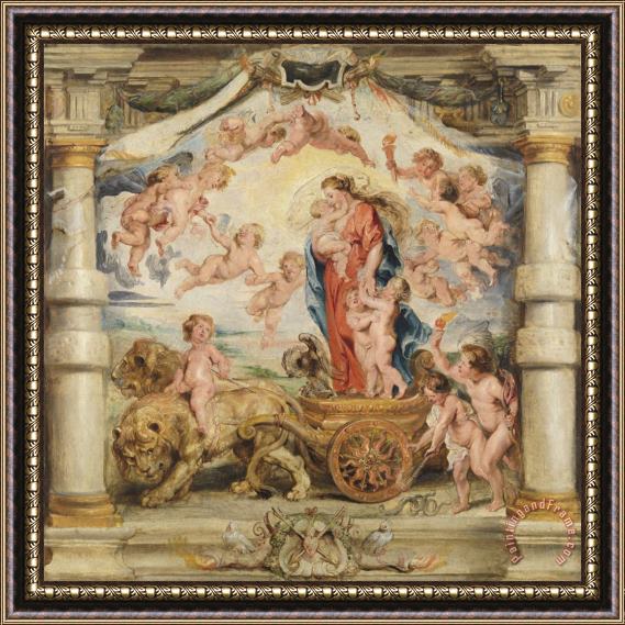 Peter Paul Rubens The Triumph of Charity Framed Painting