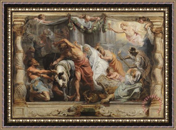 Peter Paul Rubens The Triumph of The Eucharist Over Idolatry Framed Print