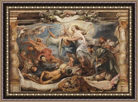 Peter Paul Rubens The Triumph of Truth Over Heresy Framed Painting