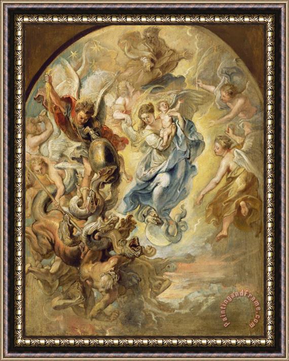 Peter Paul Rubens The Virgin As The Woman of The Apocalypse Framed Painting