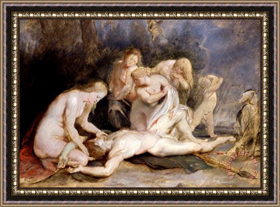 Peter Paul Rubens Venus Mourning Adonis Framed Print