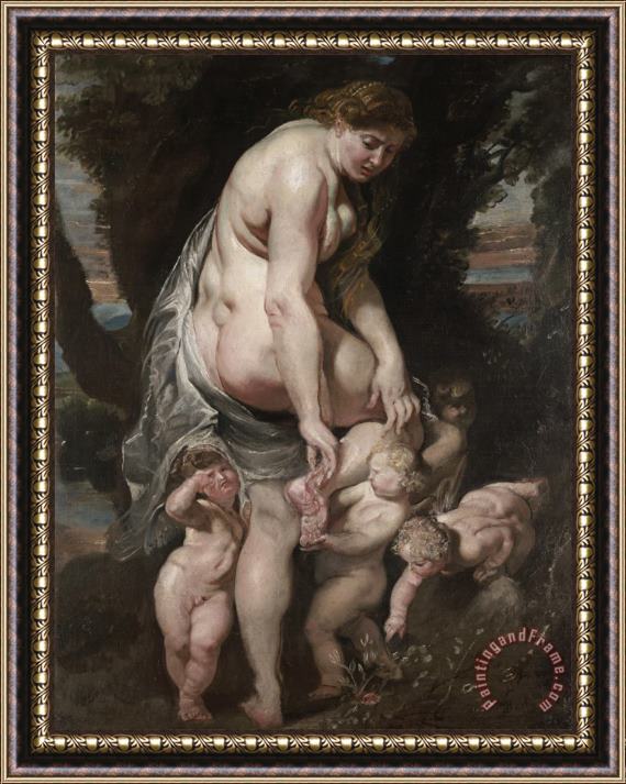 Peter Paul Rubens Venus Wounded by a Thorn Framed Painting