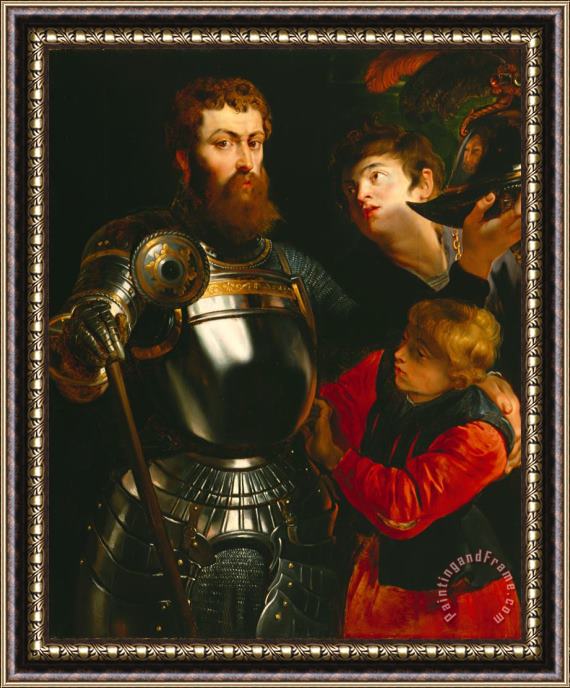 Peter Paul Rubens Warrior Framed Painting
