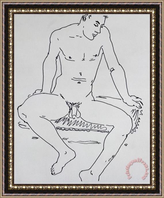 Peter Samuelson Male Nude Framed Painting