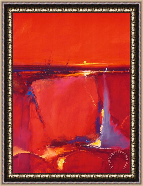 Peter Wileman Peter Wileman Red Horizon Framed Painting