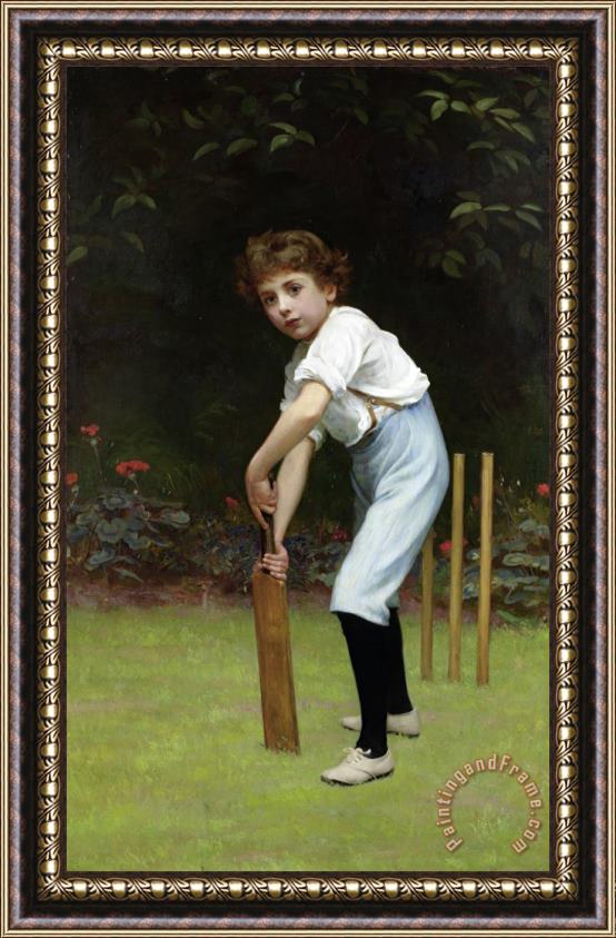 Philip Hermogenes Calderon Captain of The Eleven Framed Painting