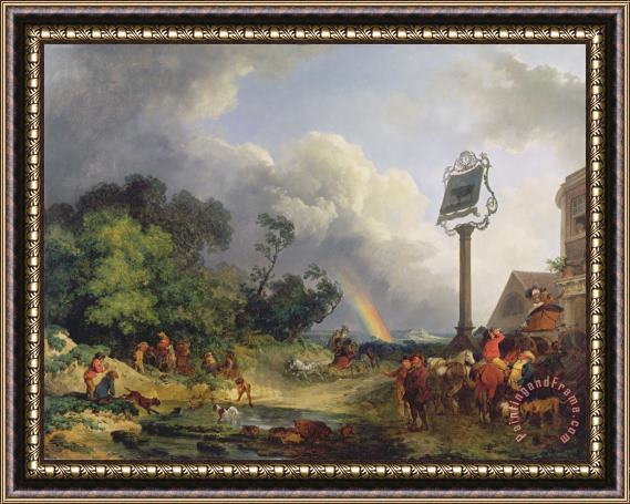 Philip James de Loutherbourg The Rainbow Framed Print