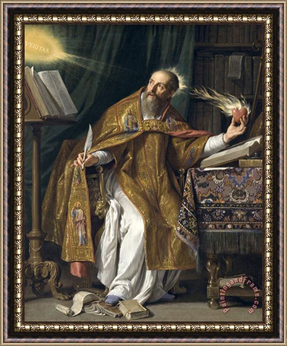 Philippe de Champaigne Saint Augustine Framed Painting