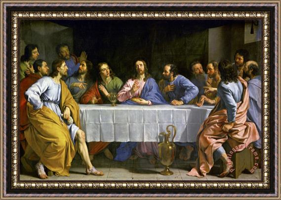 Philippe de Champaigne The Last Supper Framed Painting