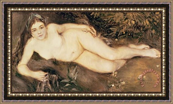 Pierre Auguste Renoir A Nymph by a Stream Framed Print