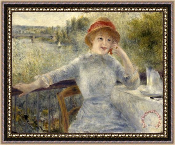 Pierre Auguste Renoir Alphonsine Fournaise Framed Painting