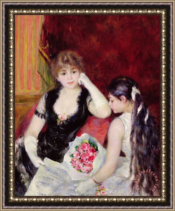 Pierre Auguste Renoir  At the Concert Framed Painting