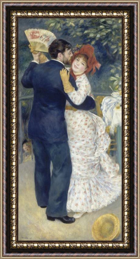 Pierre Auguste Renoir Country Dance Framed Print
