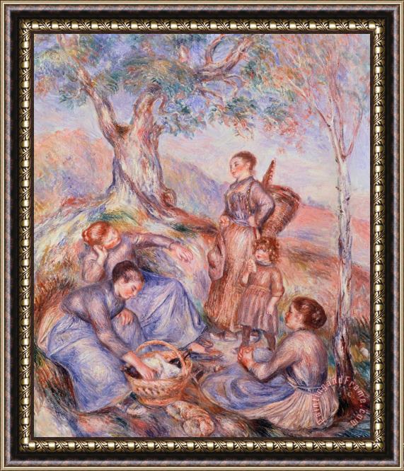 Pierre Auguste Renoir Harvesters Breakfast Framed Print