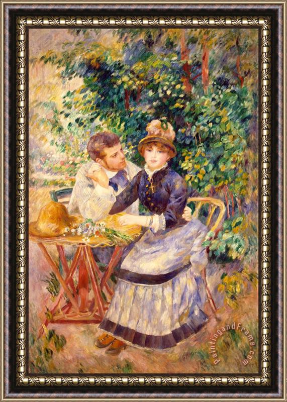 Pierre Auguste Renoir In the Garden Framed Print