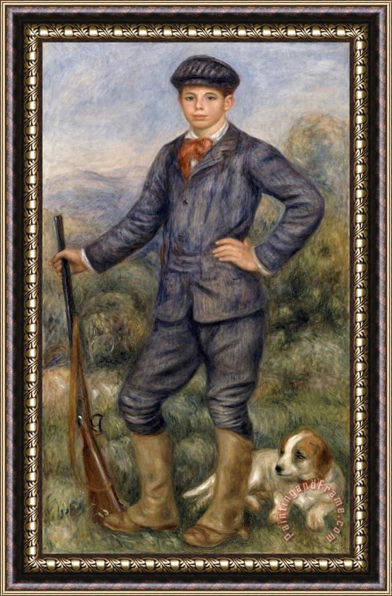 Pierre Auguste Renoir Jean As a Huntsman Framed Painting