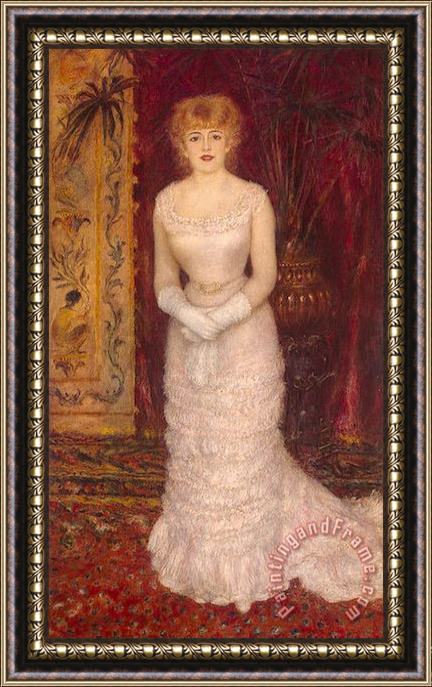 Pierre Auguste Renoir Jeanne Samary Framed Painting