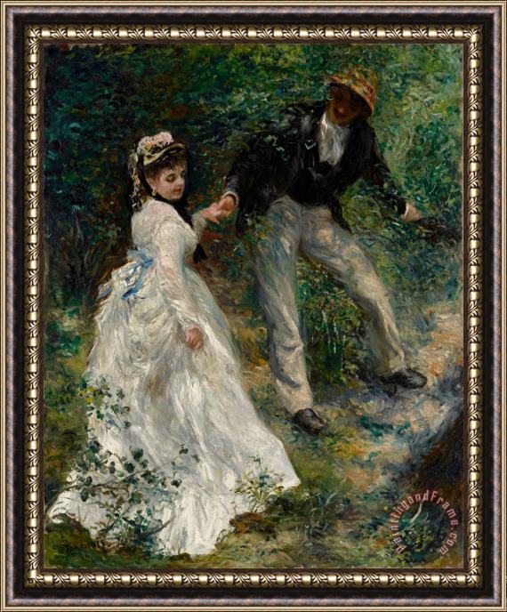 Pierre Auguste Renoir La Promenade Framed Print