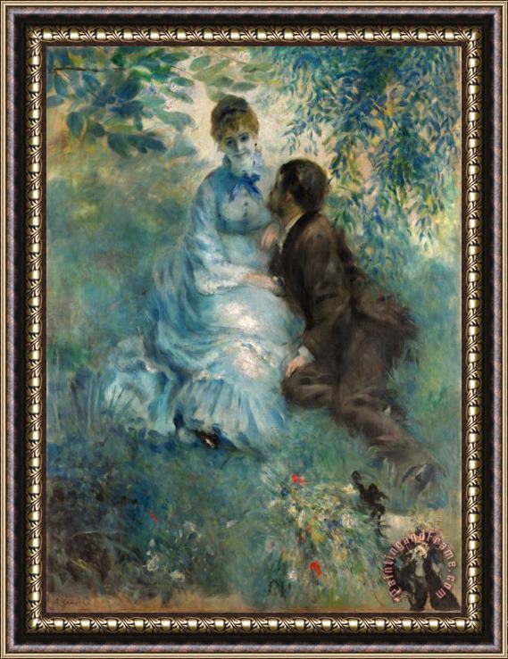 Pierre Auguste Renoir Lovers Framed Print