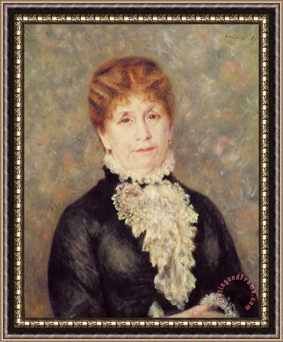 Pierre Auguste Renoir Madame Eugene Fould Framed Print