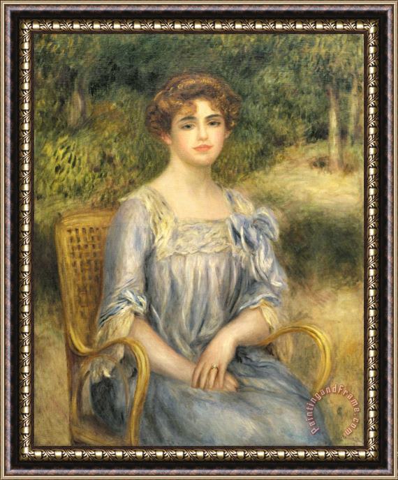 Pierre Auguste Renoir  Madame Gaston Bernheim de Villers Framed Painting