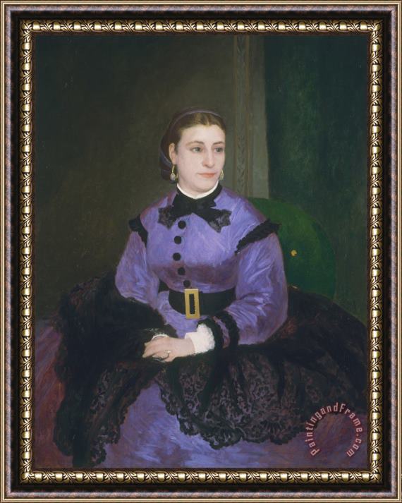 Pierre Auguste Renoir Mademoiselle Sicot Framed Painting