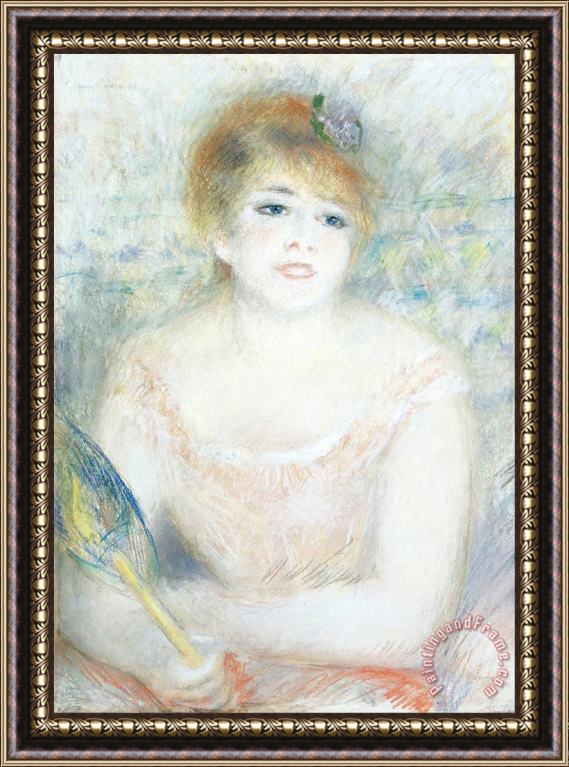 Pierre Auguste Renoir Mlle. Jeanne Samary Framed Painting