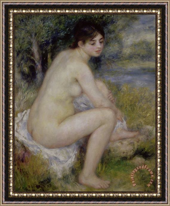 Pierre Auguste Renoir Nude in a Landscape Framed Print