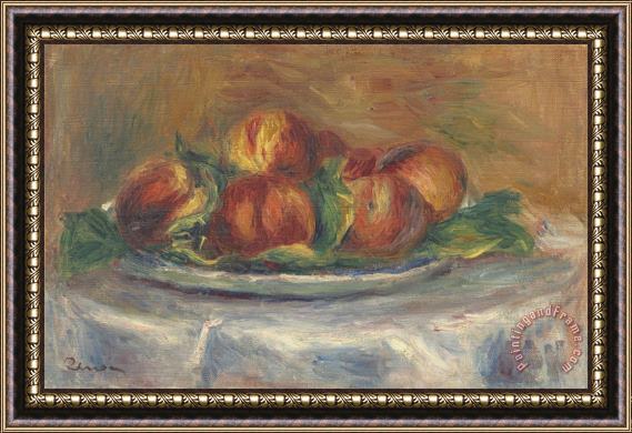 Pierre Auguste Renoir Peaches on a Plate Framed Print