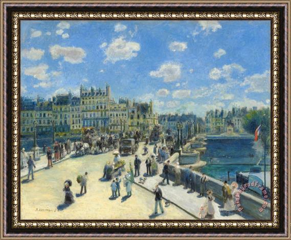 Pierre Auguste Renoir Pont Neuf, Paris Framed Print