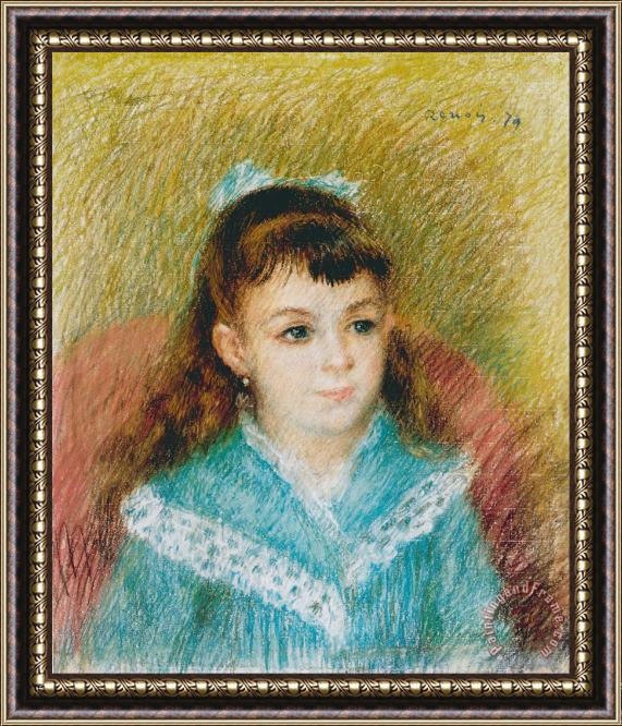 Pierre Auguste Renoir Portrait of a Young Girl (elisabeth Maitre), 1879 Framed Print
