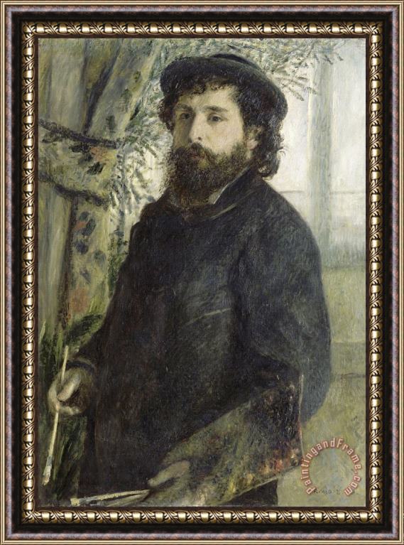 Pierre Auguste Renoir Portrait of Claude Monet (1840 1926) Framed Print
