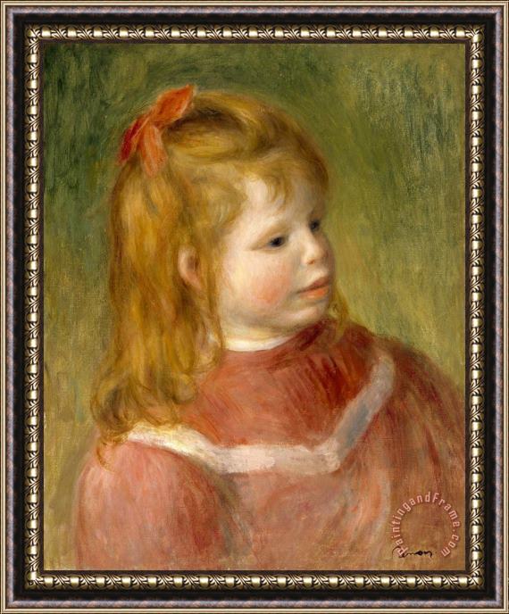 Pierre Auguste Renoir Portrait of Jean Framed Painting