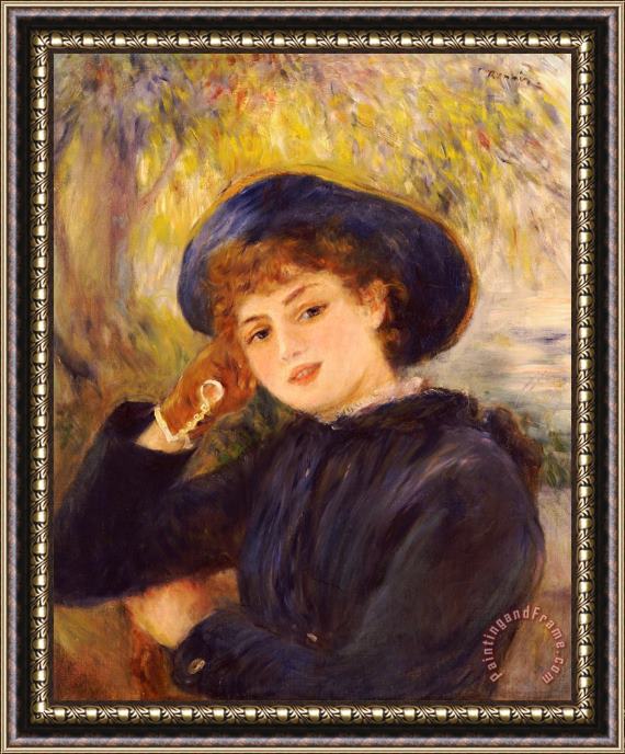 Pierre Auguste Renoir Portrait of Mademoiselle Demarsy Framed Painting