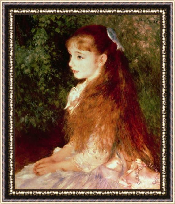 Pierre Auguste Renoir  Portrait of Mademoiselle Irene Cahen d'Anvers Framed Print