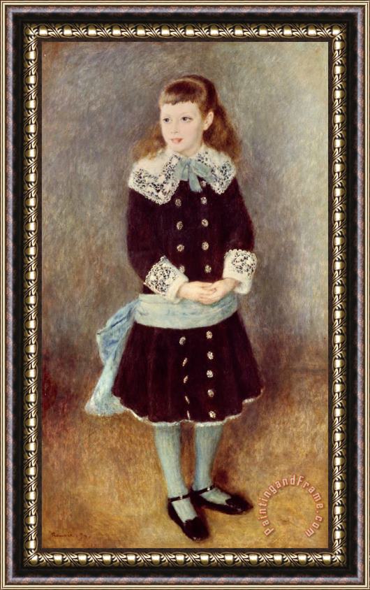 Pierre Auguste Renoir Portrait Of Martha Berard Framed Print