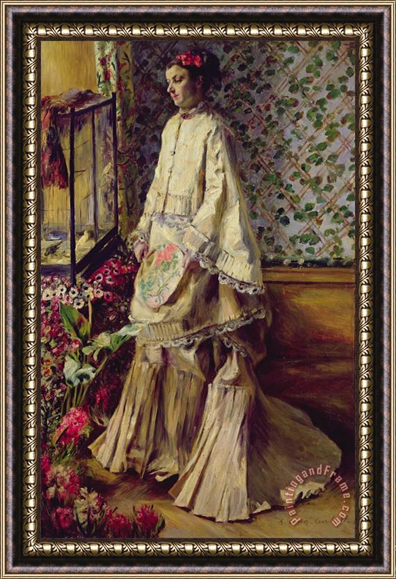 Pierre Auguste Renoir Portrait of Rapha Framed Painting