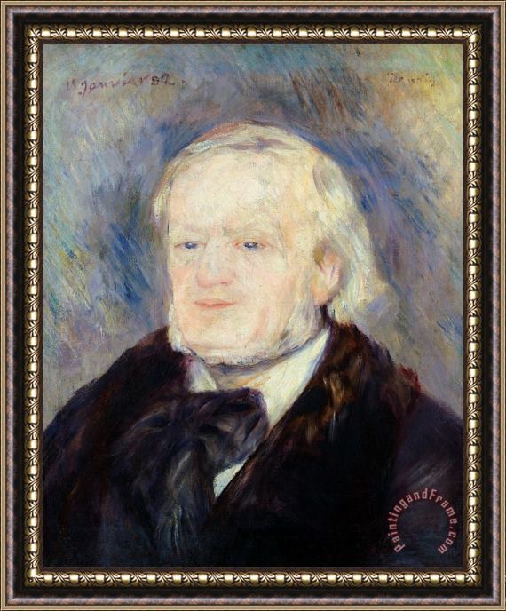 Pierre Auguste Renoir Portrait Of Richard Wagner Framed Painting