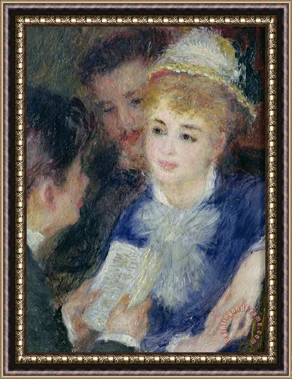 Pierre Auguste Renoir Reading the Role Framed Painting