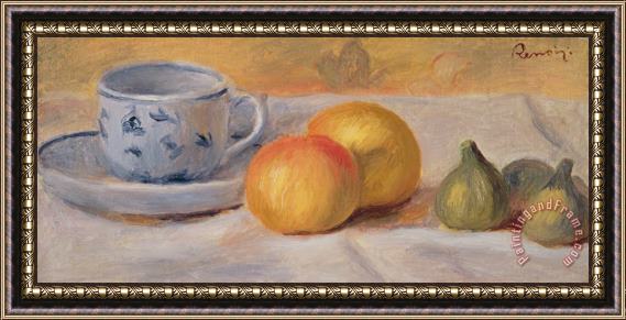 Pierre Auguste Renoir  Still Life with Blue Cup Nature Morte a la Tasse Bleue Framed Painting