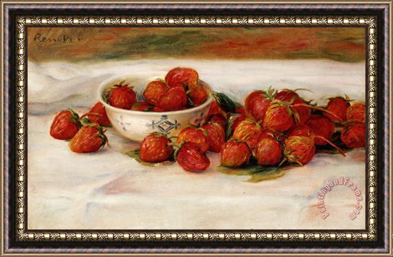 Pierre Auguste Renoir Strawberries Framed Print